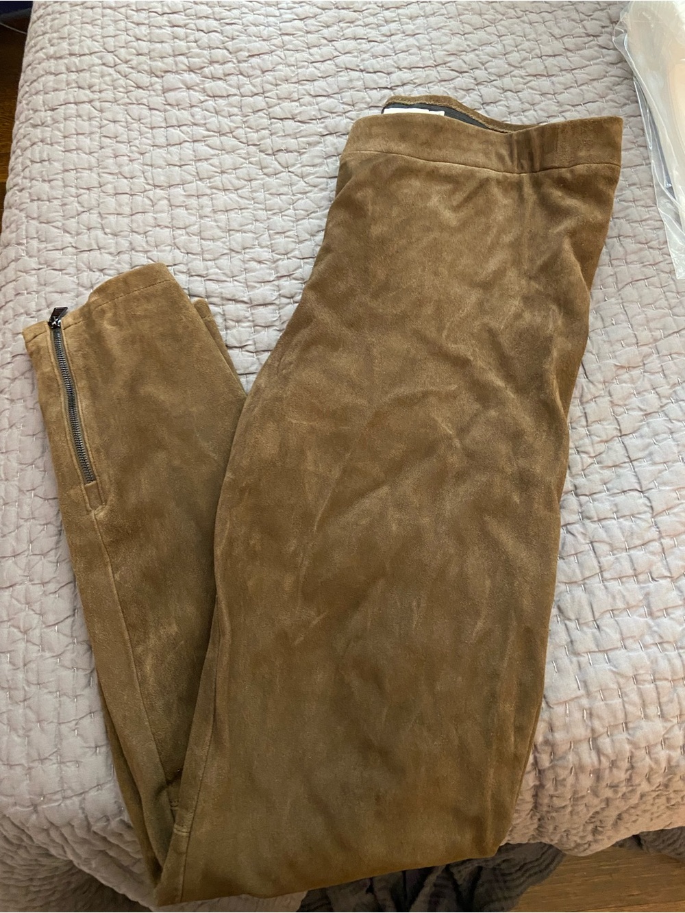 Vince suede pull on skinny pants
